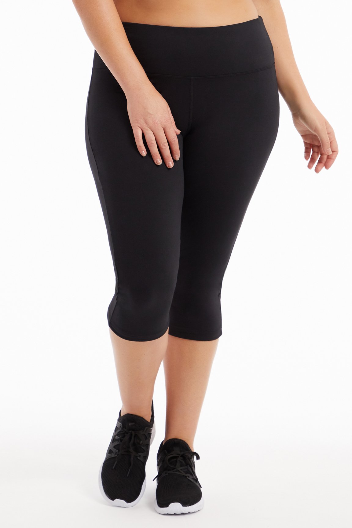 Women High Waisted Capri Leggings Slim Tummy Control Exercise Yoga Cropped  Pants