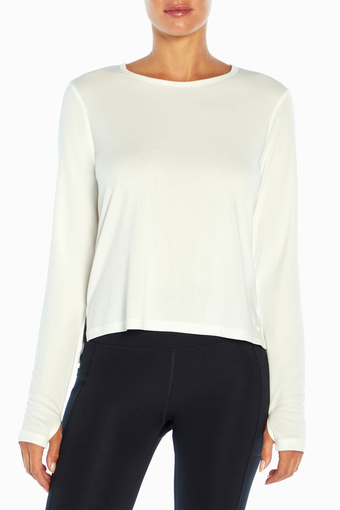 LULULEMON Women's(No Size Tag) Top Long Sleeve Shirt Side Slits Black