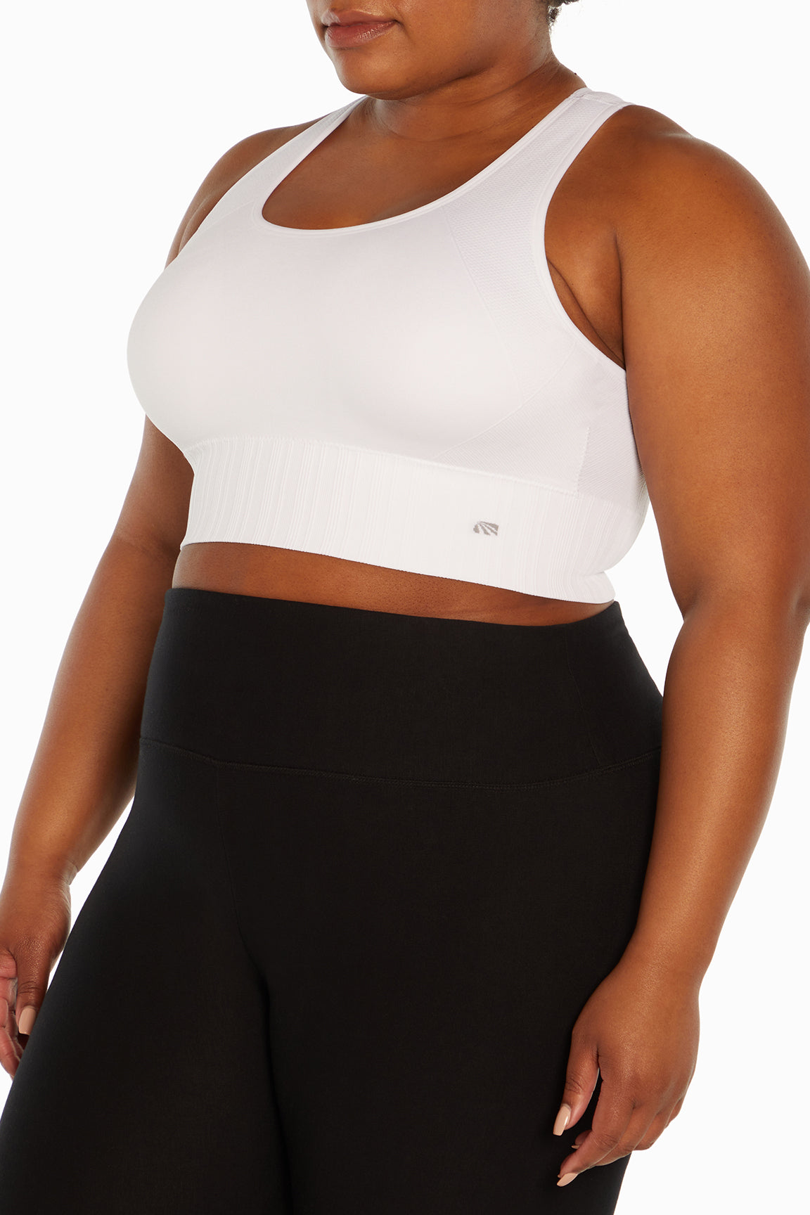 MARIKA Women's Black Medium Impact Dry-Wik Sports Bra #377T Medium NWT