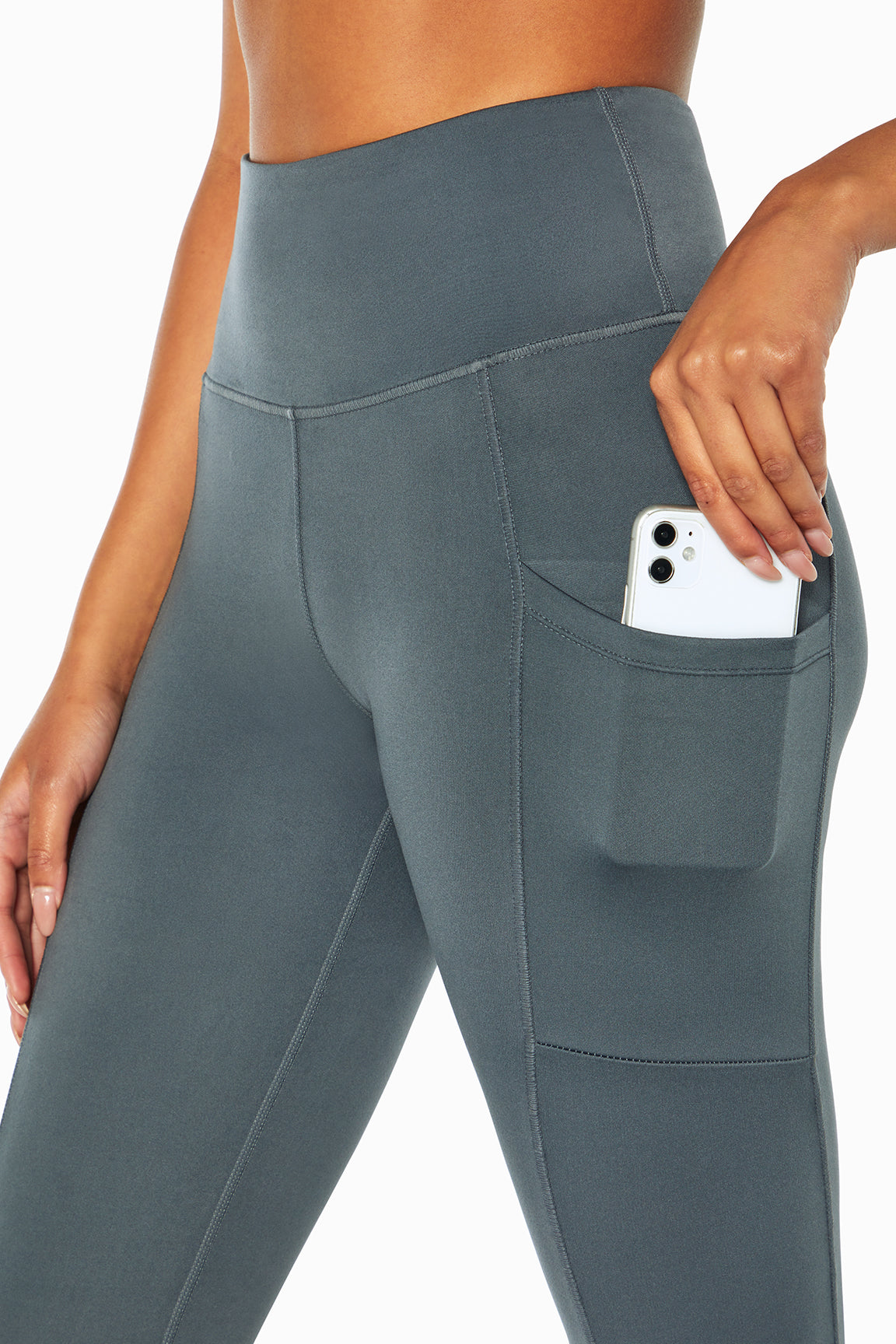 Women's High Waisted Yoga Pants with Pockets,Workout Yoga Pants Thermal  Tights 7/8 Length Leggings Tummy Control Workout Leggings 2 Side Pockets  Full Length Tights,XS-XL Gray - Walmart.com
