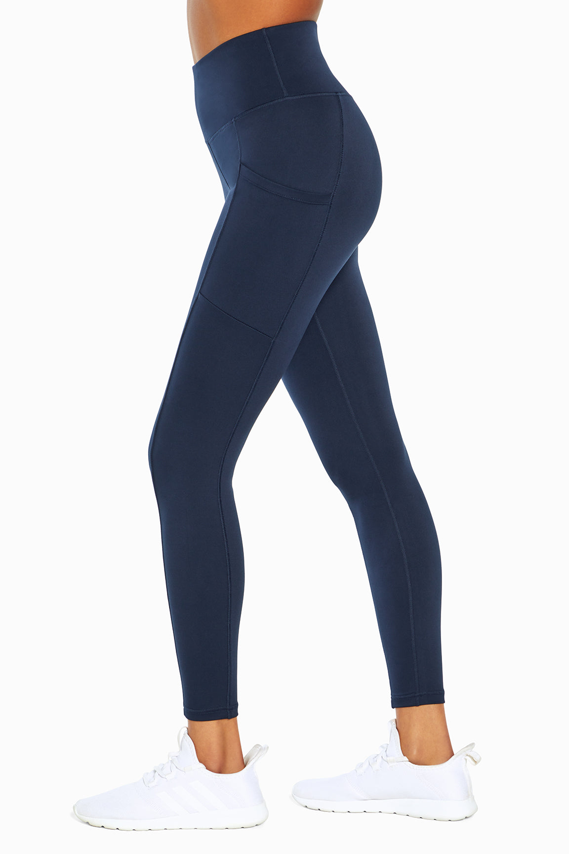Soft Surroundings Colorful Metro Leggings Button Midnight Teal Blue Size  Medium - $43 - From Kat