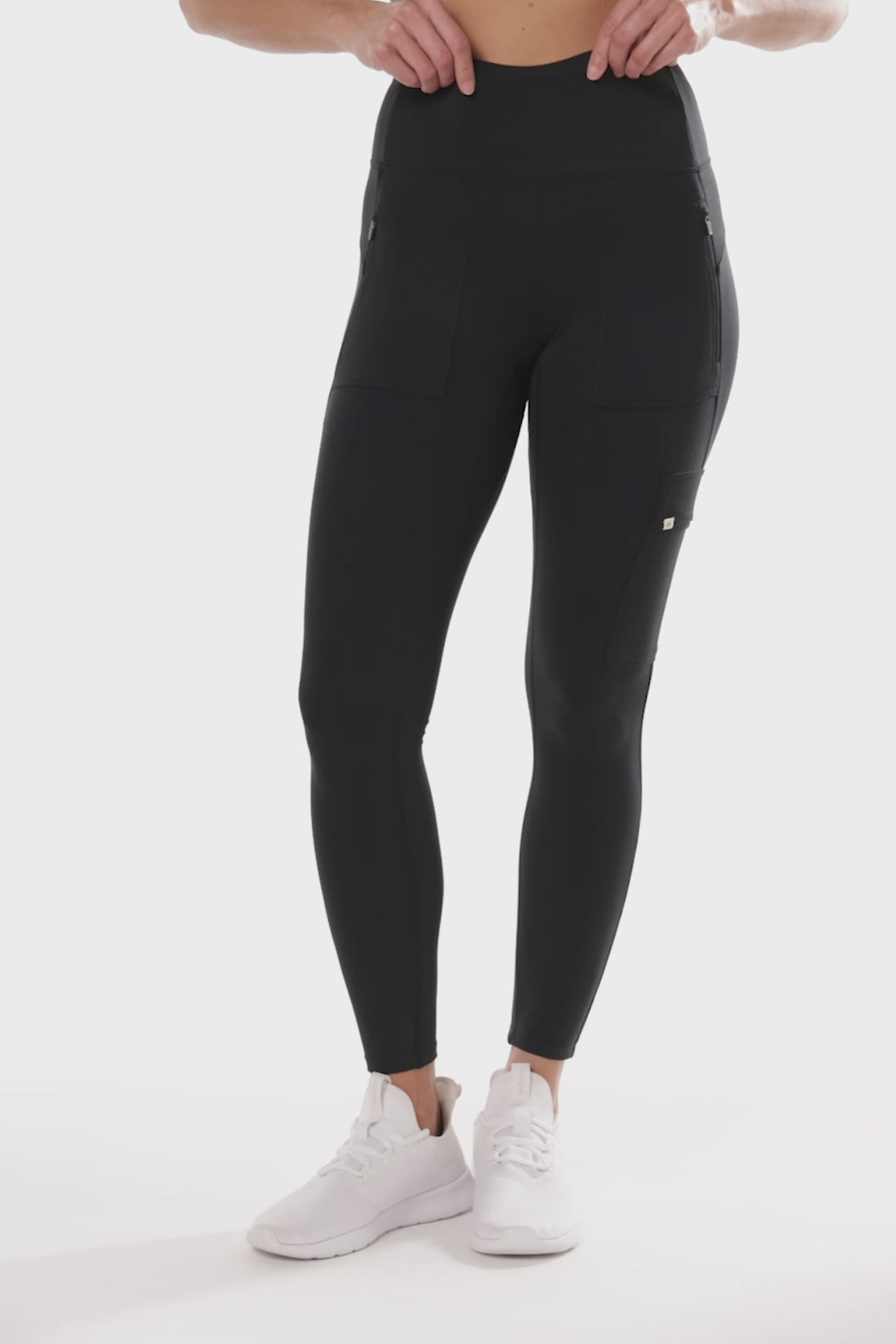 Fabletics Define High-Waisted 7/8 Legging Womens Dusty Teal