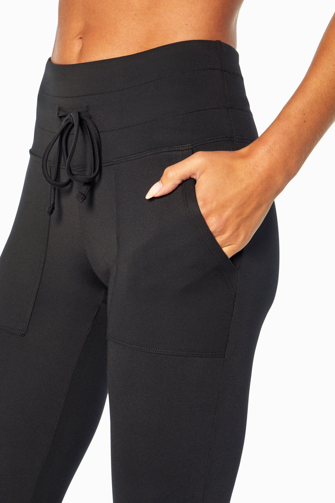 Zip Up Slant Pockets Drawstring Hooded Jacket & Leggings | SHEIN USA