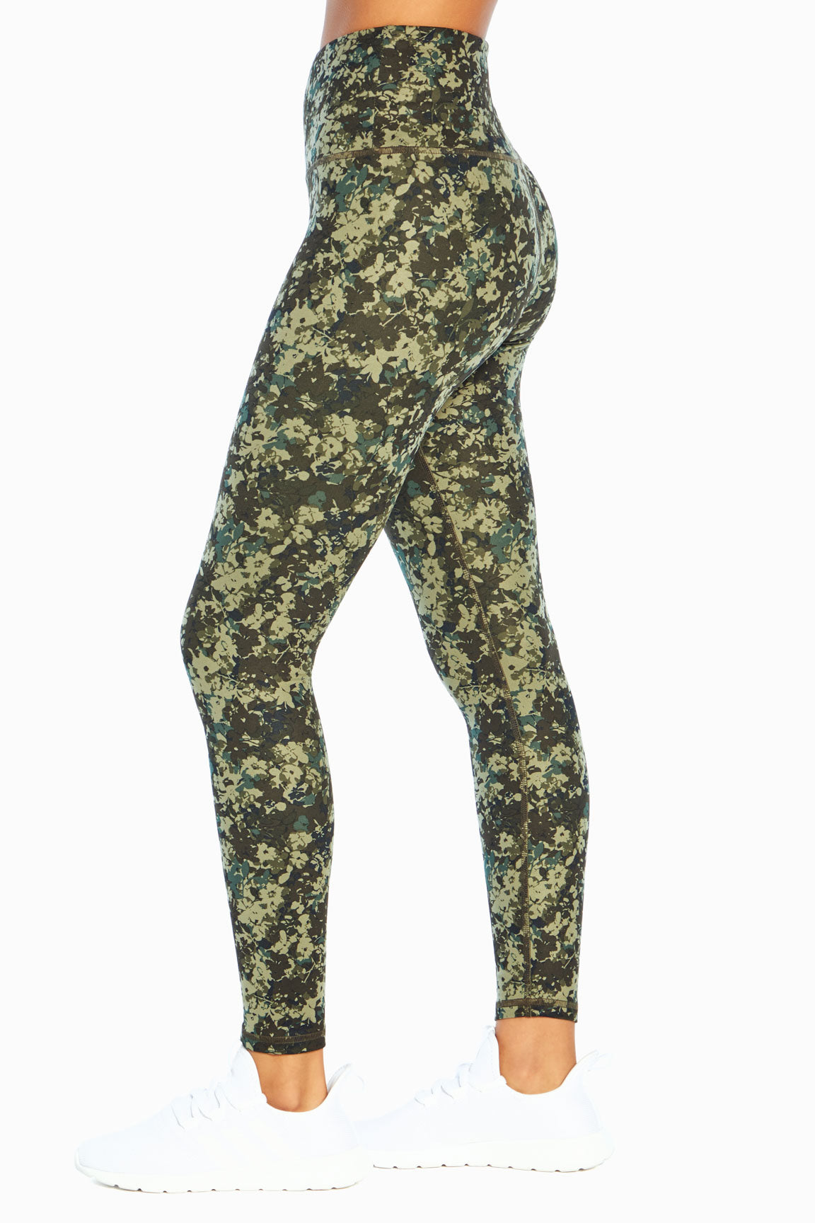 LMB Capri Leggings for Women Buttery Soft Polyester Fabric, Khaki, XL - 3XL  