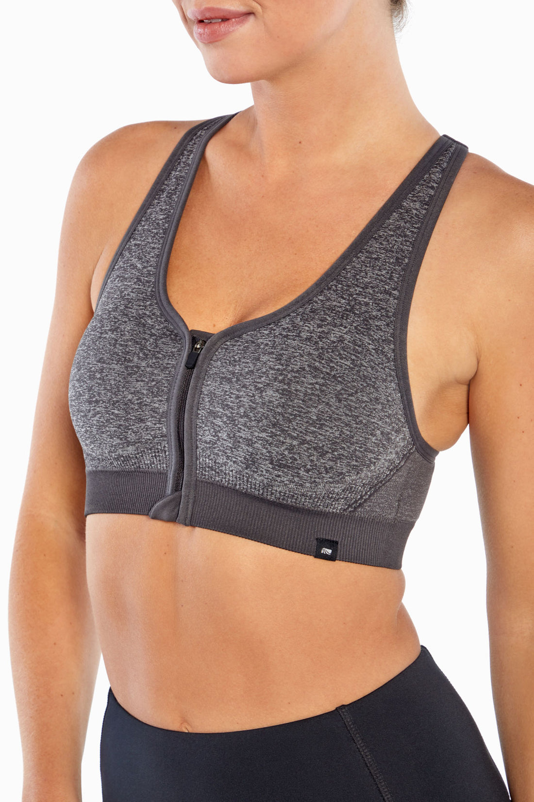 NWT Balance Collection Mid Impact Sports Bra Grey/Speckle Splatter
