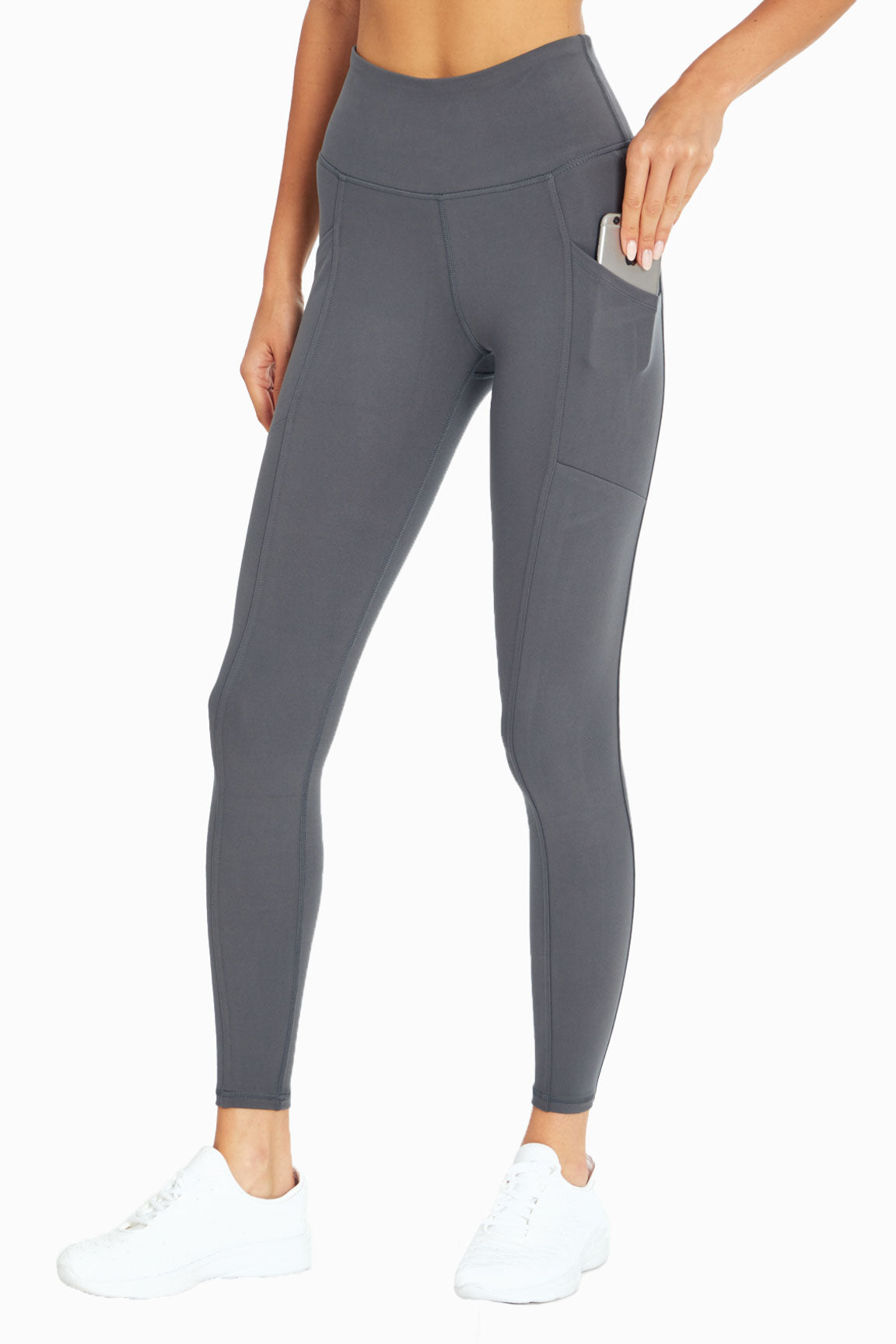 Sage Wide Waistband Leggings With Pockets · Filly Flair