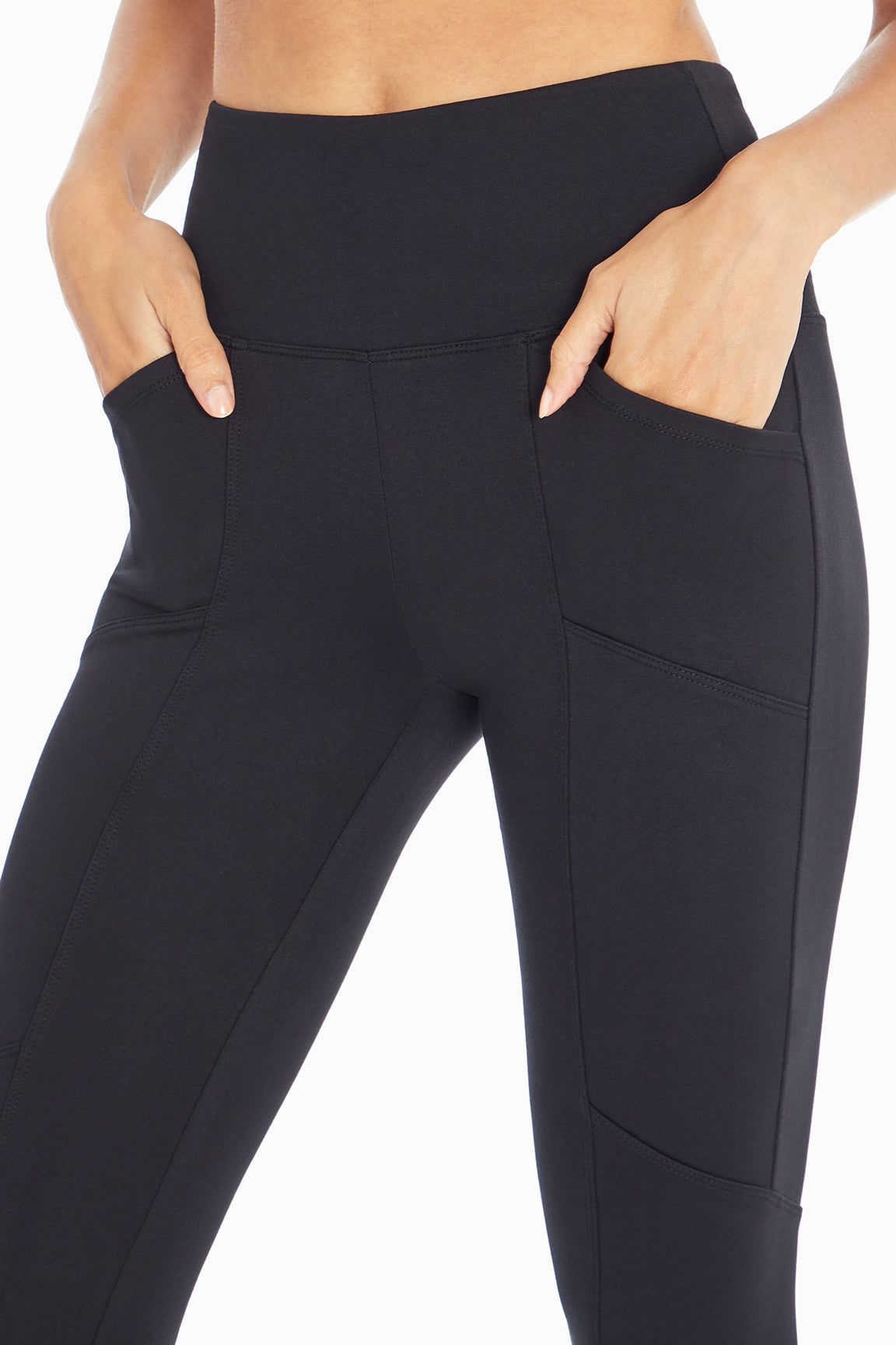 Marika Ladies' High Waist Dri-Wik Active Tight with Side Pockets (Black,  Large) 